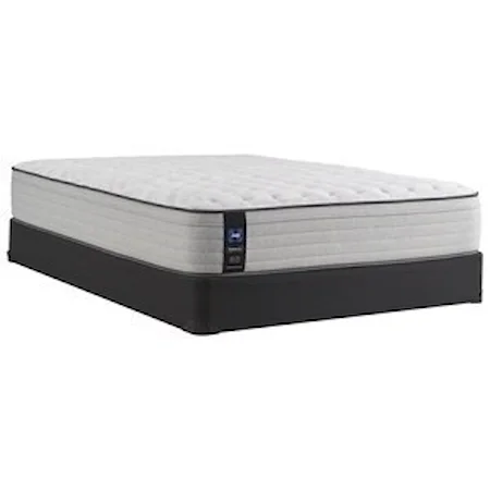 Twin Extra Long 13" Medium Faux Euro Top Mattress and 5" Low Profile Foundation